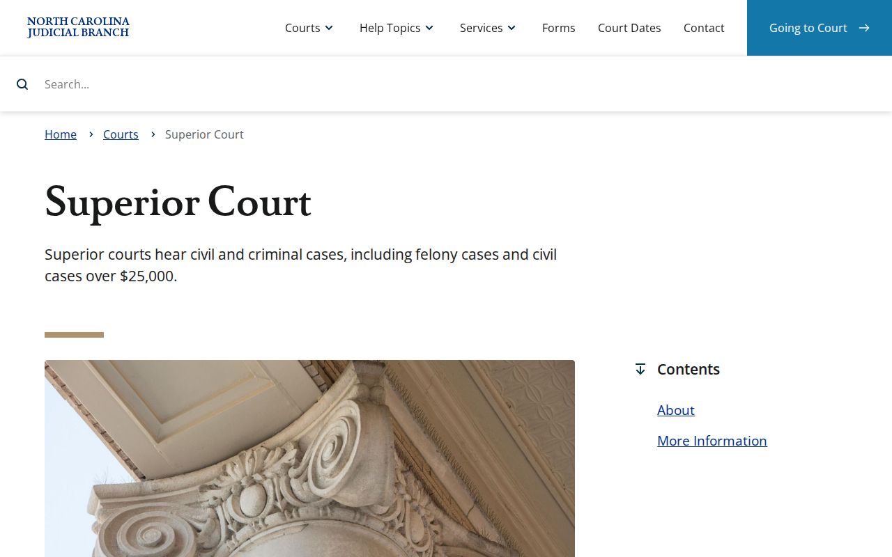 Union County court docket Superior Court jurisdiction information